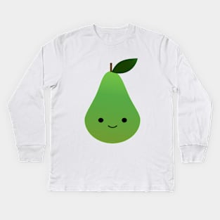 Cute Kawaii Pear Kids Long Sleeve T-Shirt